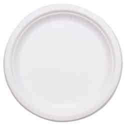  #01092 tree free 8.86 inch white paper plate