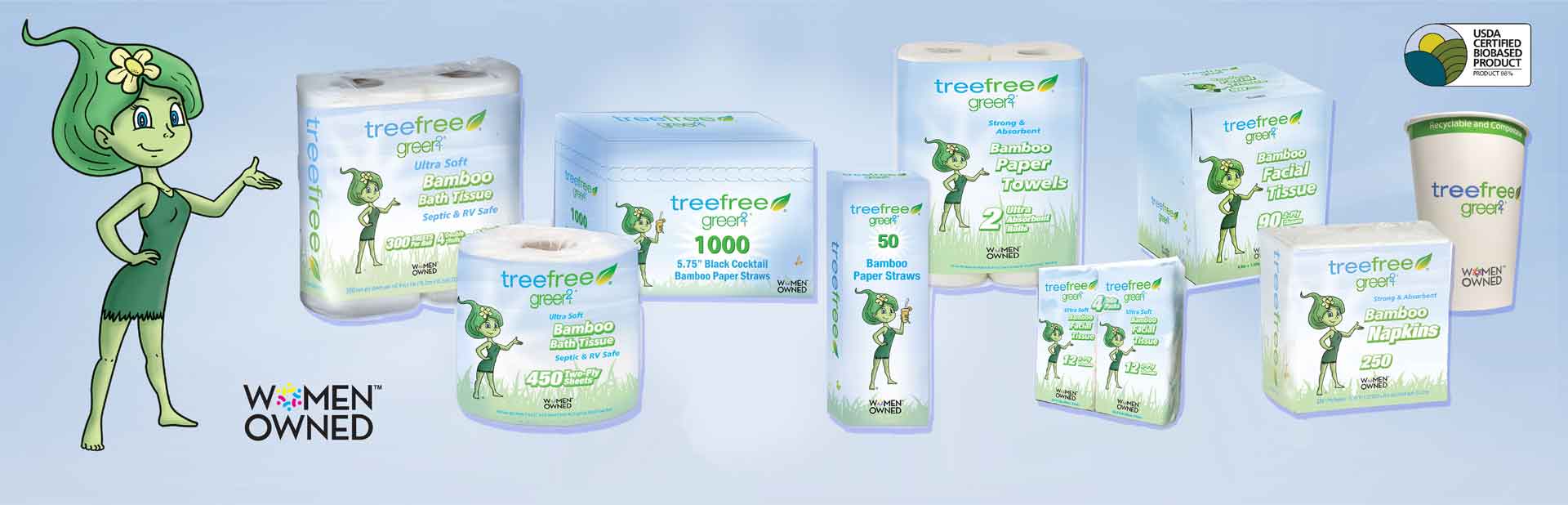 Tree Free Facial Tissues - Eco-Friendly, Sustainable